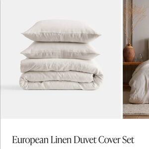 Quince European Linen Duvet Cover Set